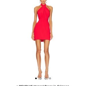 Amanda Uprichard Crimson Mini Dress